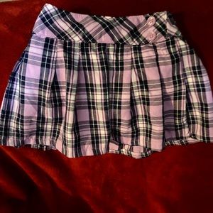 Toddler girls skirt with shorts.